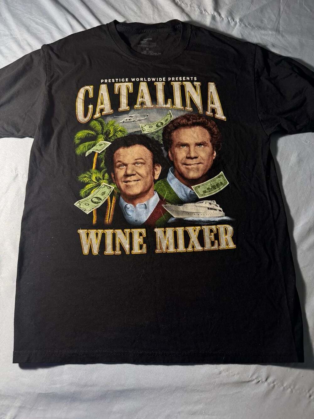Step Brothers Catalina Wine Mixer T Shirt Size M Black